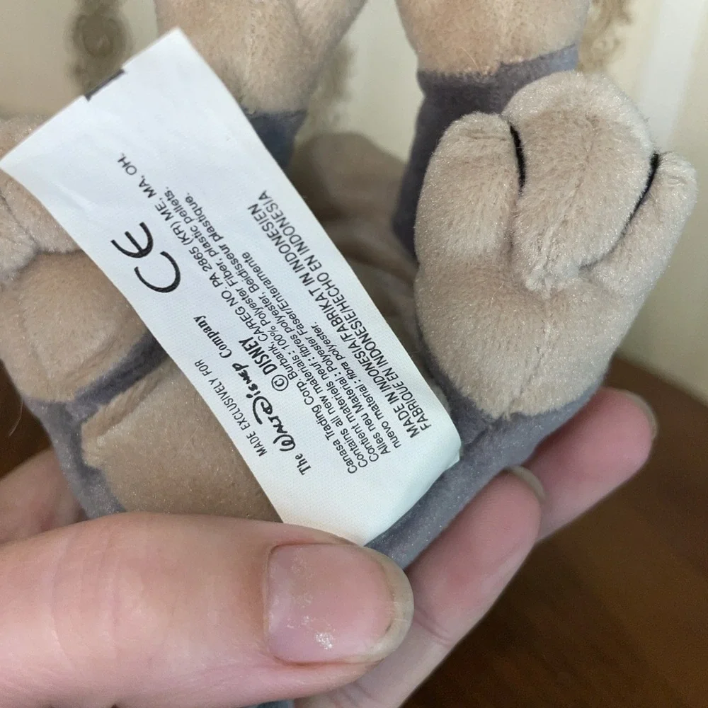 DISNEY STORE Lady and the Tramp - Mini Bean Bag Tramp Dog Plush 6.5